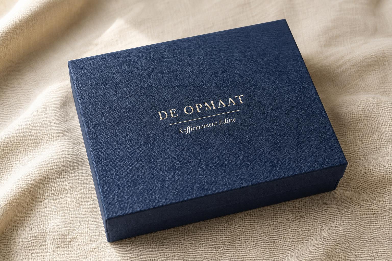 Gesloten blauwe doos